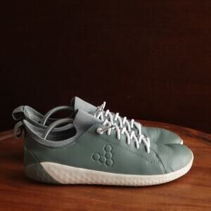 Vivobarefoot Sneakers Womens SZ EU 38 US 7 Green Geo Court Leather Barefoot Shoe